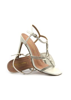 Sandały damskie na szpilce- TAMARIS 1-28308-42, białe ze sklepu ulubioneobuwie w kategorii Sandały damskie - zdjęcie 171362146