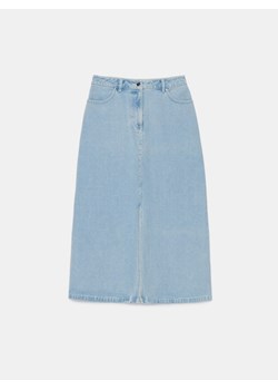 Mohito - Jeansowa spódnica midi - niebieski ze sklepu Mohito w kategorii Spódnice - zdjęcie 171362839