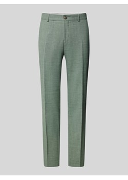 Spodnie do garnituru o kroju slim fit zapinane na guzik i zamek błyskawiczny model ‘OASIS’ ze sklepu Peek&Cloppenburg  w kategorii Spodnie męskie - zdjęcie 171364075