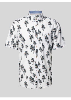 Koszula casualowa o kroju regular fit ze wzorem na całej powierzchni ze sklepu Peek&Cloppenburg  w kategorii Koszule męskie - zdjęcie 171364177