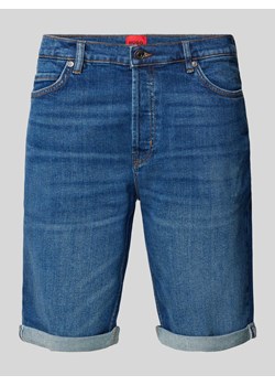 Szorty jeansowe o kroju tapered fit z 5 kieszeniami model ‘634’ ze sklepu Peek&Cloppenburg  w kategorii Spodenki męskie - zdjęcie 171364265