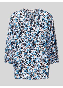 Bluzka z wiskozy z kołnierzem z lamówką ze sklepu Peek&Cloppenburg  w kategorii Bluzki damskie - zdjęcie 171364525