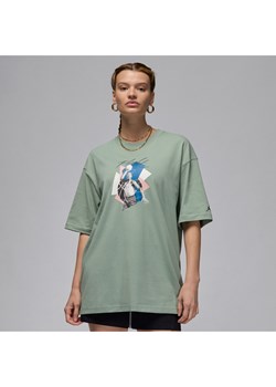 Damski T-shirt oversize z grafiką Jordan - Zieleń ze sklepu Nike poland w kategorii Bluzki damskie - zdjęcie 171364855
