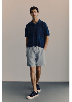 H & M - Bawełniane szorty Regular Fit - Niebieski ze sklepu H&M w kategorii Spodenki męskie - zdjęcie 171364928