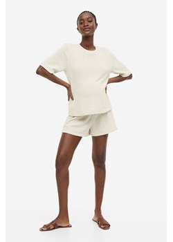 H & M - MAMA Komplet 2-częściowy z topem i szortami - Biały ze sklepu H&M w kategorii Odzież ciążowa - zdjęcie 171364938