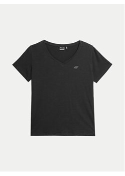 4F T-Shirt 4FWSS24TTSHF1162 Czarny Regular Fit ze sklepu MODIVO w kategorii Bluzki damskie - zdjęcie 171367355