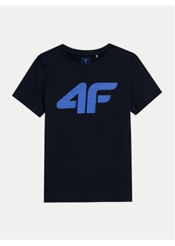 4F T-Shirt 4FJWSS24TTSHM1115 Granatowy Regular Fit ze sklepu MODIVO w kategorii T-shirty chłopięce - zdjęcie 171367699