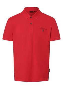 Napapijri Męska koszulka polo - Elbas Mężczyźni Bawełna malinowy jednolity ze sklepu vangraaf w kategorii T-shirty męskie - zdjęcie 171368128