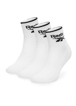 Reebok Zestaw 3 par wysokich skarpet unisex R0362-SS24 (3-pack) Biały ze sklepu MODIVO w kategorii Skarpetki damskie - zdjęcie 171370206