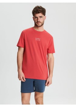 Sinsay - Koszulka z nadrukiem - różowy ze sklepu Sinsay w kategorii T-shirty męskie - zdjęcie 171371829