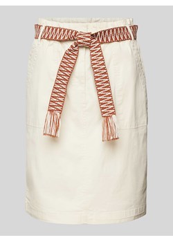 Spódnica o długości do kolan z wiązanym paskiem model ‘Dalone’ ze sklepu Peek&Cloppenburg  w kategorii Spódnice - zdjęcie 171375258