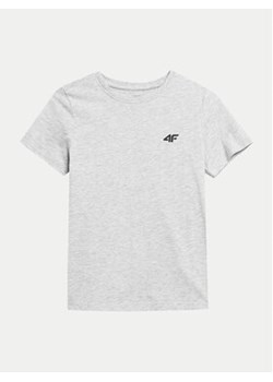 4F T-Shirt 4FJWSS24TTSHM1116 Szary Regular Fit ze sklepu MODIVO w kategorii T-shirty chłopięce - zdjęcie 171376678