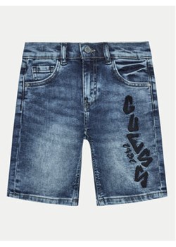 Guess Szorty jeansowe L4GD18 D4GV0 Niebieski Regular Fit ze sklepu MODIVO w kategorii Szorty - zdjęcie 171376687