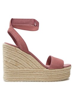 Calvin Klein Jeans Espadryle Wedge Sandal Su Mg Btw YW0YW01026 Różowy ze sklepu MODIVO w kategorii Sandały damskie - zdjęcie 171376897