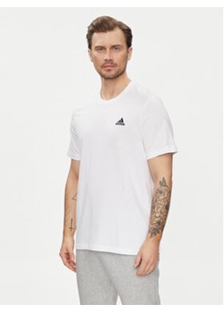 adidas T-Shirt Essentials Single Jersey Embroidered Small Logo T-Shirt IC9286 Biały Regular Fit ze sklepu MODIVO w kategorii T-shirty męskie - zdjęcie 171376907