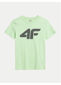 4F T-Shirt 4FJWSS24TTSHM1115 Zielony Regular Fit ze sklepu MODIVO w kategorii T-shirty chłopięce - zdjęcie 171377275