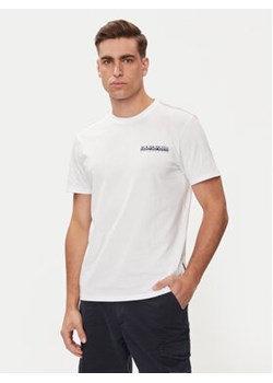 Napapijri T-Shirt S-Gras NP0A4HQN Biały Regular Fit ze sklepu MODIVO w kategorii T-shirty męskie - zdjęcie 171377776