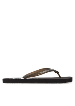 Calvin Klein Jeans Japonki Beach Sandal Monogram Tpu YM0YM00838 Czarny ze sklepu MODIVO w kategorii Klapki męskie - zdjęcie 171378048
