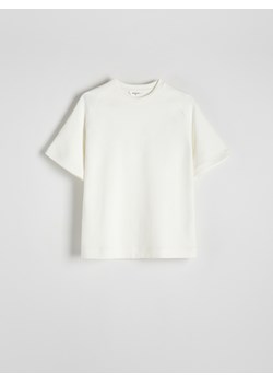 Reserved - T-shirt regular fit - złamana biel ze sklepu Reserved w kategorii T-shirty męskie - zdjęcie 171378429