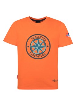 Trollkids Koszulka funkcyjna &quot;Windrose T&quot; w kolorze pomarańczowym ze sklepu Limango Polska w kategorii T-shirty chłopięce - zdjęcie 171381425