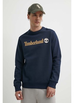 Timberland bluza męska kolor granatowy z nadrukiem TB0A5UJY4331 ze sklepu ANSWEAR.com w kategorii Bluzy męskie - zdjęcie 171394487