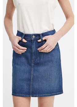 G-Star Raw spódnica jeansowa kolor granatowy mini prosta ze sklepu ANSWEAR.com w kategorii Spódnice - zdjęcie 171395275
