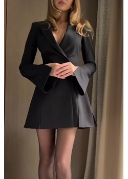 Sukienka - marynarka MELFORDA BLACK ze sklepu Ivet Shop w kategorii Sukienki - zdjęcie 171396576