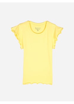 GATE Elastyczny T-shirt z falbankami 34 ze sklepu gateshop w kategorii Bluzki damskie - zdjęcie 171398729