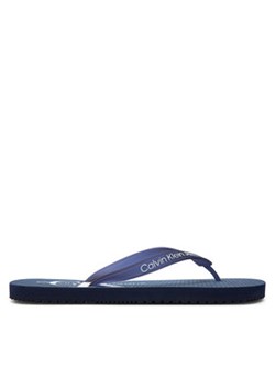 Calvin Klein Jeans Japonki Beach Sandal Glossy YM0YM00952 Granatowy ze sklepu MODIVO w kategorii Klapki męskie - zdjęcie 171400835