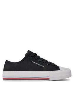 Tommy Hilfiger Trampki Low Cut Lace-Up Sneaker T3A9-33185-1687 S Czarny ze sklepu MODIVO w kategorii Trampki dziecięce - zdjęcie 171401457