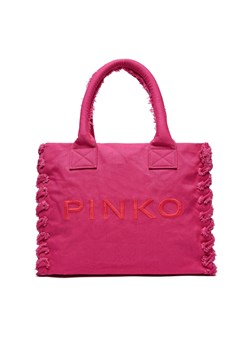 Torebka Pinko Beach Shopping PE 24 PLTT 100782 A1WQ Różowy ze sklepu eobuwie.pl w kategorii Torby Shopper bag - zdjęcie 171402235
