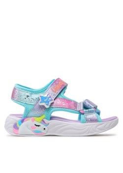 Sandały Skechers Majestic Bliss 302682L/PRMT Purple Multi ze sklepu eobuwie.pl w kategorii Sandały dziecięce - zdjęcie 171402288