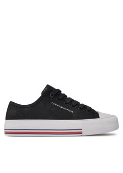 Trampki Tommy Hilfiger Low Cut Lace-Up Sneaker T3A9-33185-1687 S Black 999 ze sklepu eobuwie.pl w kategorii Trampki dziecięce - zdjęcie 171403648