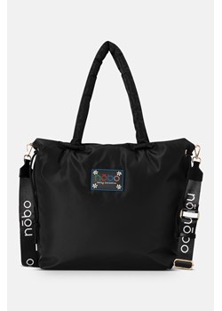Tekstylna shopperka NOBO Daisy czarna ze sklepu NOBOBAGS.COM w kategorii Torby Shopper bag - zdjęcie 171405228
