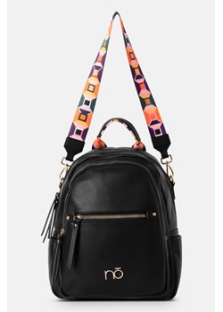 Plecak 2 w 1 NOBO z kolorowym paskiem czarny ze sklepu NOBOBAGS.COM w kategorii Plecaki - zdjęcie 171405638