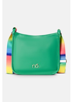 Zielona torebka na ramię NOBO z kolorowym paskiem ze sklepu NOBOBAGS.COM w kategorii Listonoszki - zdjęcie 171405659