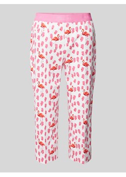 Spodnie capri o kroju feminine fit z elastycznym pasem ze sklepu Peek&Cloppenburg  w kategorii Spodnie damskie - zdjęcie 171406297