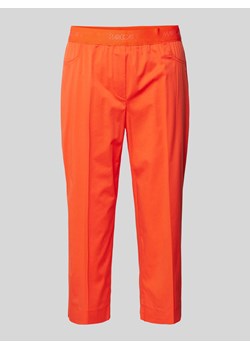 Spodnie capri o kroju regular fit z pasem z logo ze sklepu Peek&Cloppenburg  w kategorii Spodnie damskie - zdjęcie 171406385