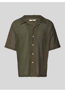 Koszula casualowa o kroju regular fit z ażurowym wzorem model ‘MADDEN’ ze sklepu Peek&Cloppenburg  w kategorii Koszule męskie - zdjęcie 171406388