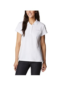 Koszulka polo damska Columbia LAKESIDE TRAIL SOLID PIQUE biała 1891342101 ze sklepu a4a.pl w kategorii Bluzki damskie - zdjęcie 171407569