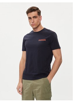 Napapijri T-Shirt S-Gras NP0A4HQN Granatowy Regular Fit ze sklepu MODIVO w kategorii T-shirty męskie - zdjęcie 171411615