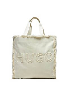 Hugo Torebka Becky Tote C. 50516662 Beżowy ze sklepu MODIVO w kategorii Torby Shopper bag - zdjęcie 171412218