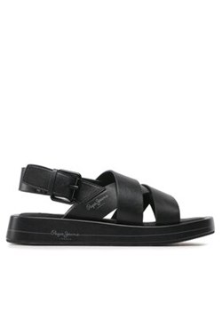 Pepe Jeans Sandały Summer Block PLS90578 Czarny ze sklepu MODIVO w kategorii Sandały damskie - zdjęcie 171412355