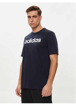 adidas T-Shirt Essentials Single Jersey Linear Embroidered Logo T-Shirt IC9275 Niebieski Regular Fit ze sklepu MODIVO w kategorii T-shirty męskie - zdjęcie 171413125