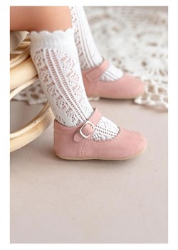 First Step Skórzane buty w kolorze jasnoróżowym do raczkowania ze sklepu Limango Polska w kategorii Buciki niemowlęce - zdjęcie 171413905