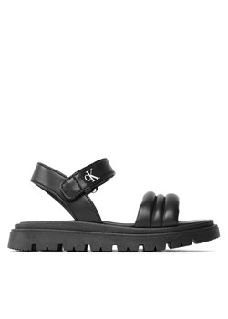 Sandały Calvin Klein Jeans Velcro Sandal V4A2-80512-1614 Czarny ze sklepu eobuwie.pl w kategorii Sandały dziecięce - zdjęcie 171415266