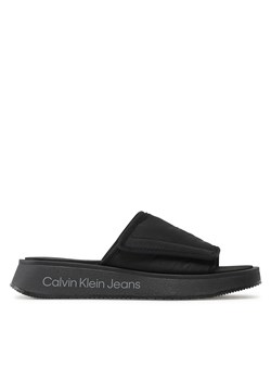 Klapki Calvin Klein Jeans Prefresato Sandal Softny YW0YW00968 Black BDS ze sklepu eobuwie.pl w kategorii Klapki damskie - zdjęcie 171418486
