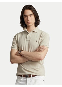 Polo Ralph Lauren Polo 710536856215 Beżowy Slim Fit ze sklepu MODIVO w kategorii T-shirty męskie - zdjęcie 171419929