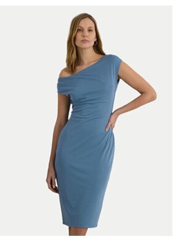 Lauren Ralph Lauren Sukienka koktajlowa 250933454002 Niebieski Slim Fit ze sklepu MODIVO w kategorii Sukienki - zdjęcie 171419959