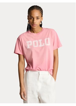 Polo Ralph Lauren T-Shirt 211935591002 Różowy Regular Fit ze sklepu MODIVO w kategorii Bluzki damskie - zdjęcie 171420049